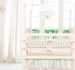 Doodlefish Jolie Platinum Damask Bedding