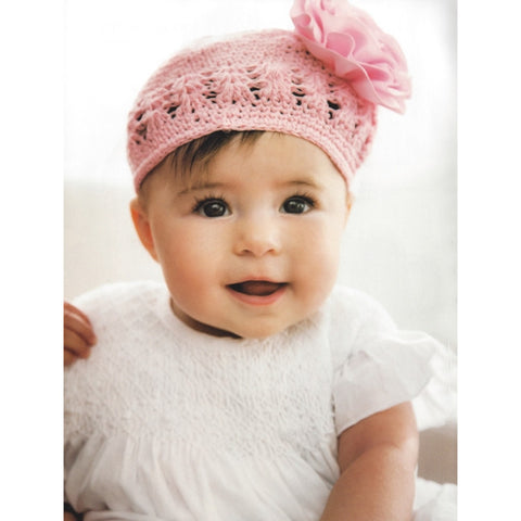 Grosgrain Rosette Soft Crocheted Hat (One Size)