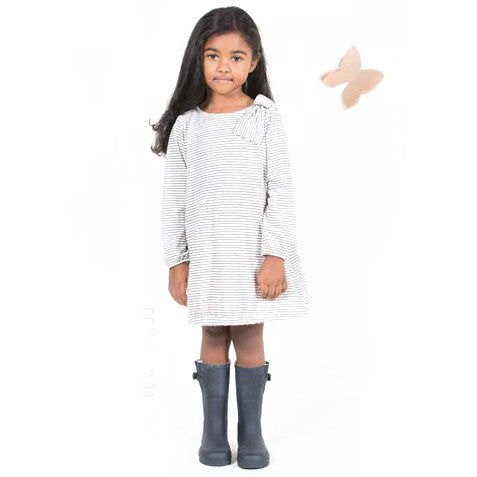 Go Gently Baby Extra Soft Organic Stripe Bow Dress