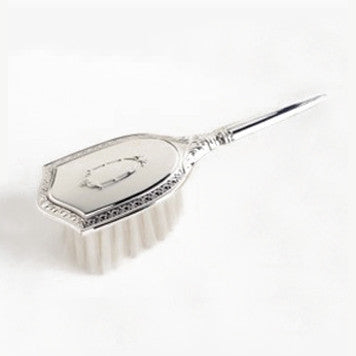 Girl's Luxury Embossed Pewter Brush & Comb Set