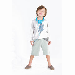Go Gently Boy's Organic Pocket Short in Sage