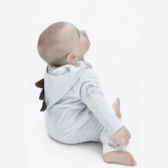 Kissy Kissy Luxury Pima Soft Velour Dinosaur Playsuit