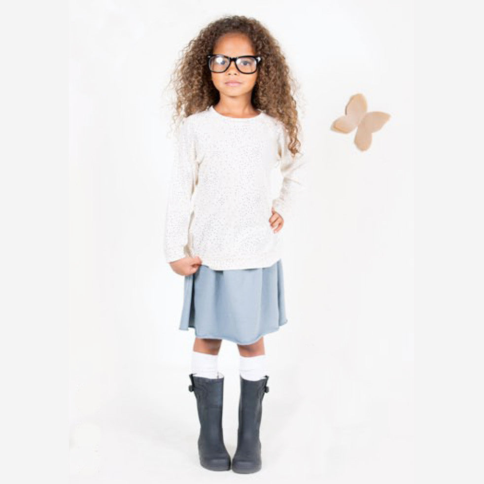 Go Gently Baby Extra Soft Organic Girl's Skirt in Silver