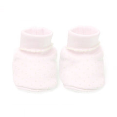 Kissy Kissy Dots Collection Pink Pima Bootie Slippers