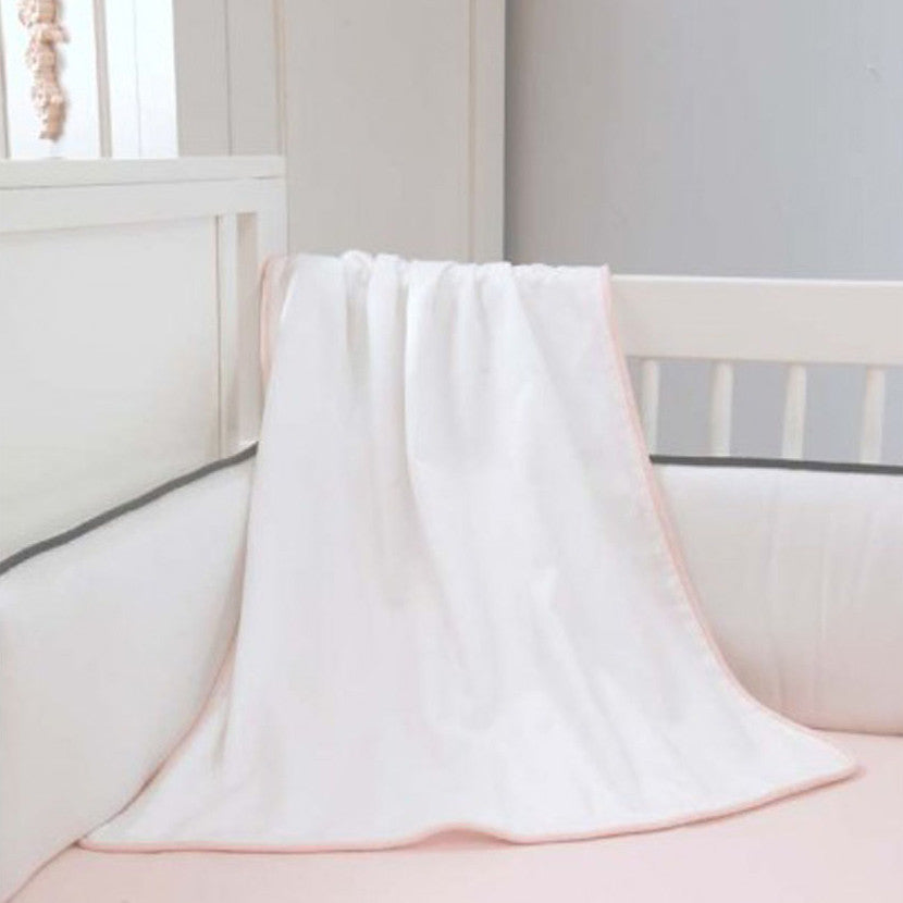 White Pique Innocence Luxury Nursery Blanket