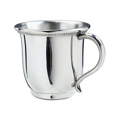 Polished Pewter Beaded Images Collection Baby Cup