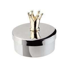 Polished Pewter Crown Keepsake & Tooth Fairy Box