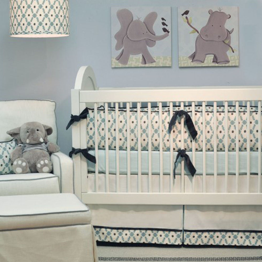 Doodlefish Joshua Robin's Egg/Grey Bedding