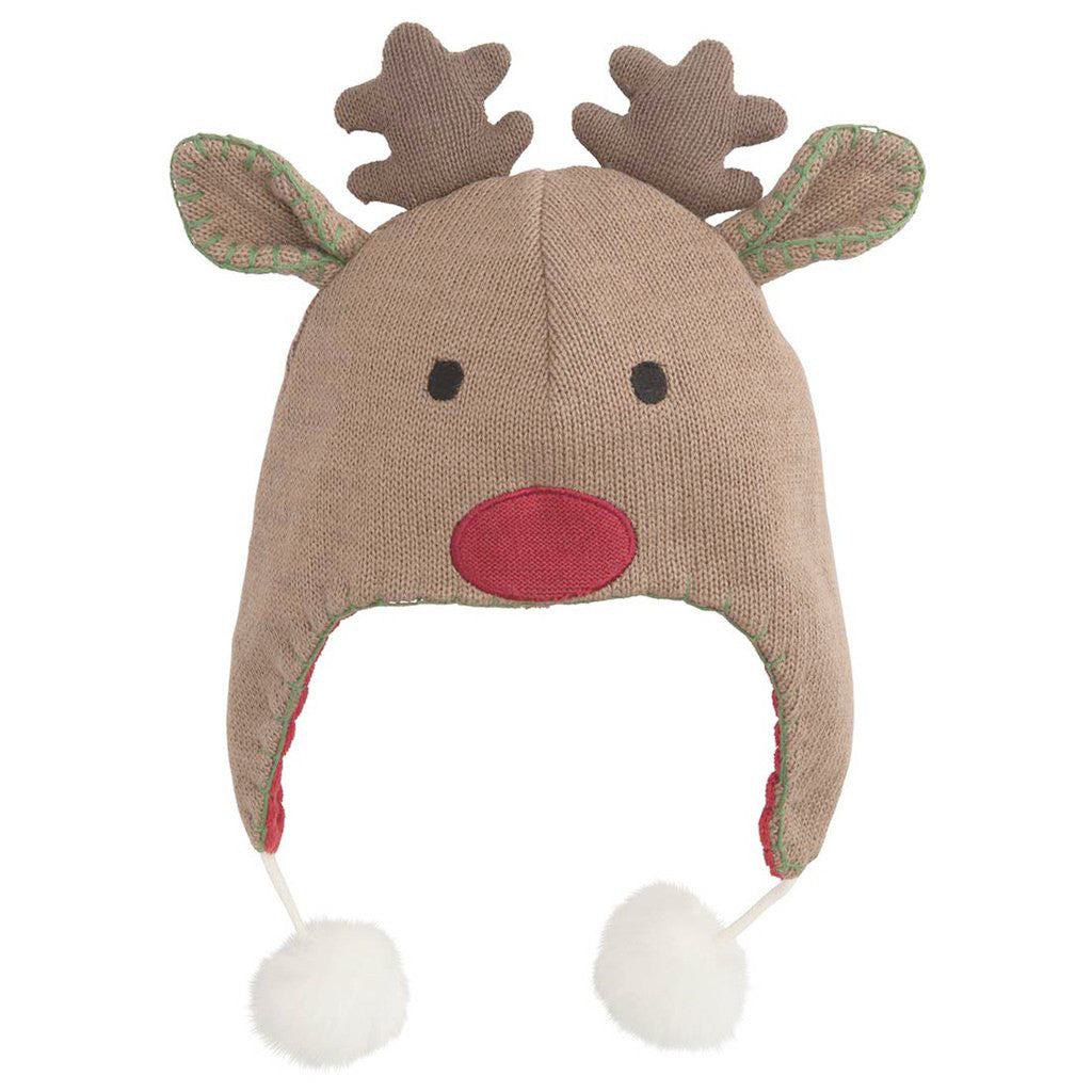 Christmas Reindeer Aviator Hat