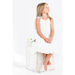 Go Gently Baby Girl's Organic White Butterfly Dress