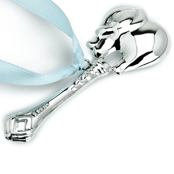 Sterling Silver Baby's Blessings Elephant Rattle