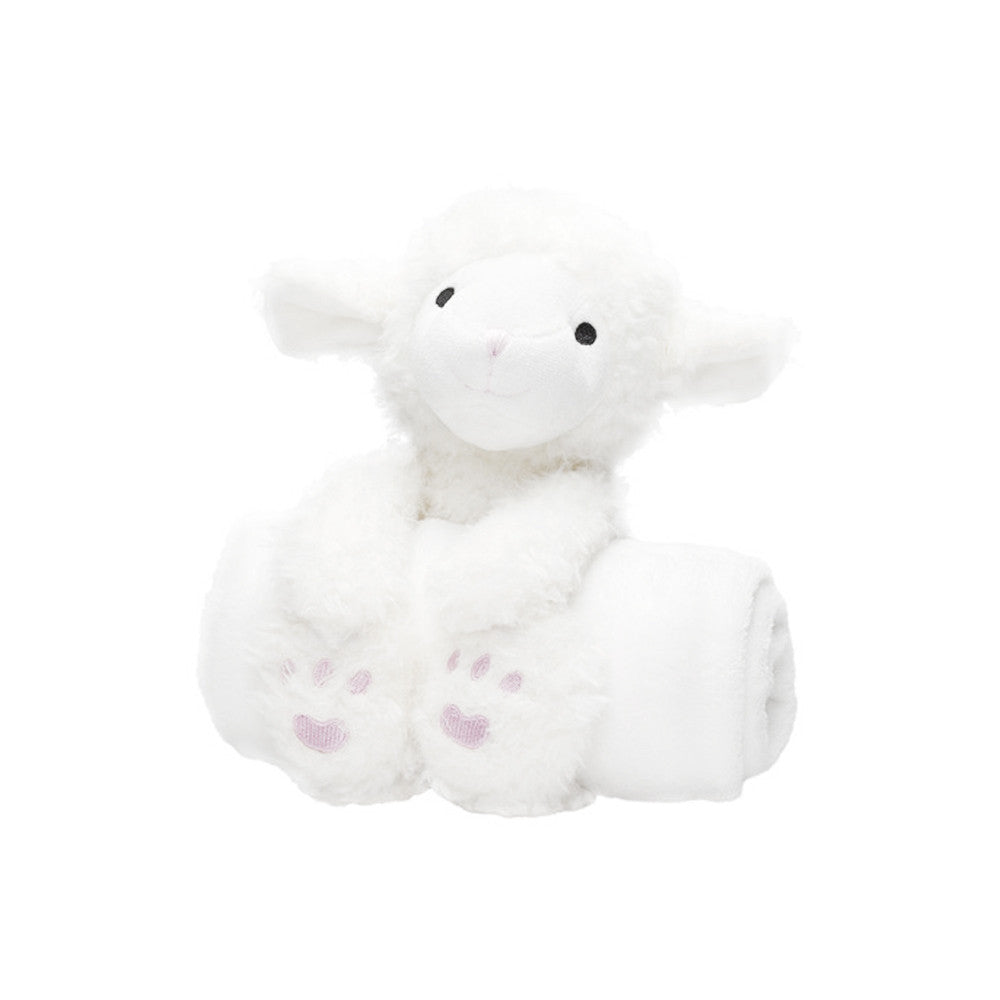 Plush Bedtime Huggie Lamb and Baby's Blanket